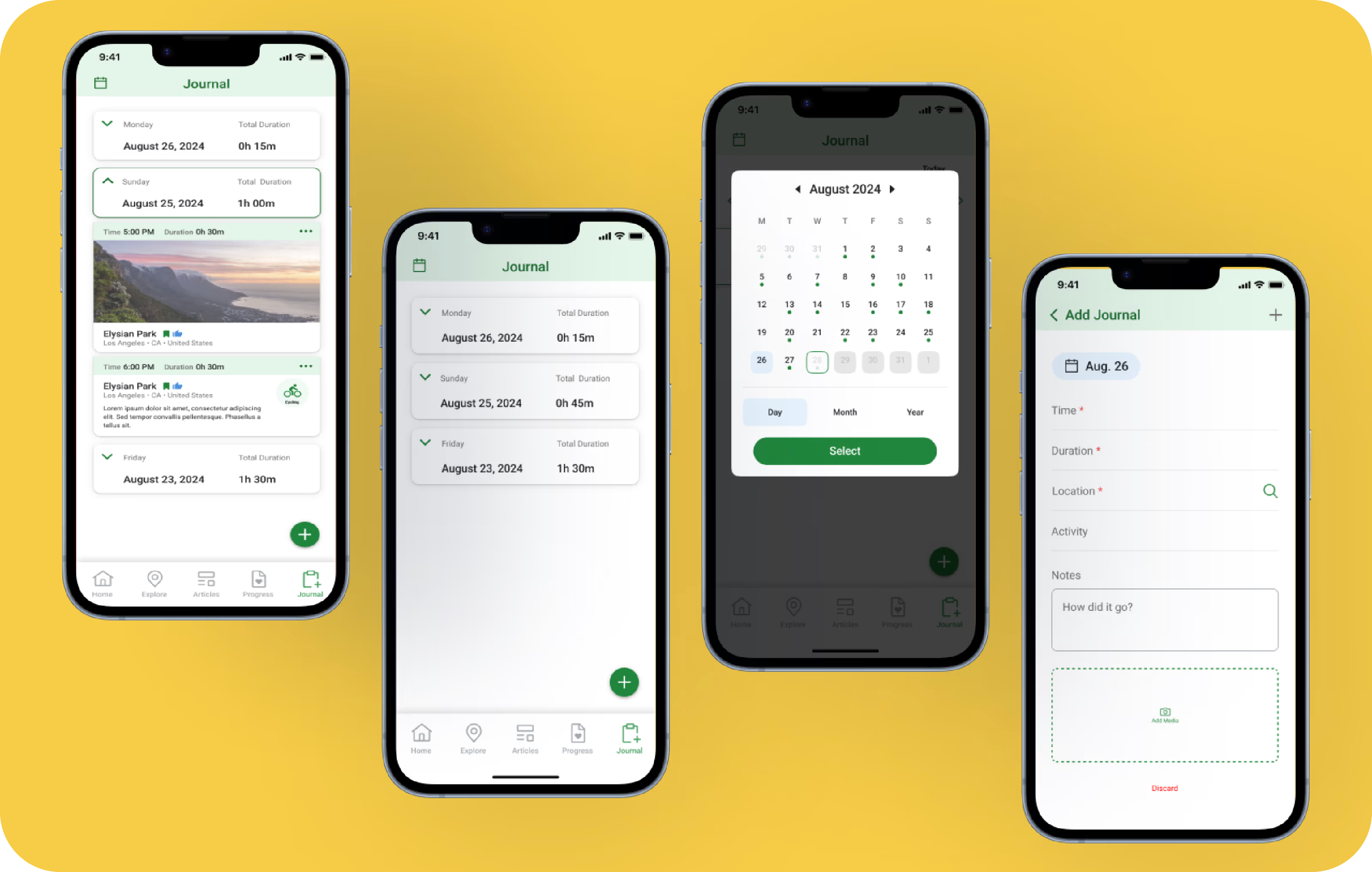 Nature Counter component library — primary UI components
